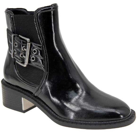 NEW BCBGeneration Women's Bovee Buckle Detail Bootie Black Size 9.5 Round Toe - Picture 1 of 4